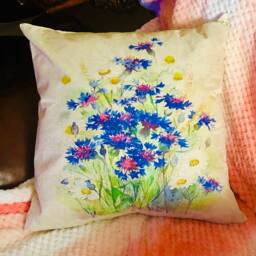 Floral Spring in Bloom Print Decorative Pillow Covers - thumbnail 2
