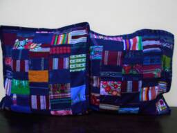Sc124 Two Guatemala Huipil Pillow Covers From Chichicastenango - thumbnail 1
