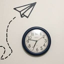 Paper Airplane Wall Decal - Modern Plane Sticker Office Art Nursery Decor Peel & Stick Vinyl 23x9 - thumbnail 3