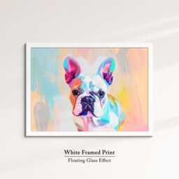 French Bulldog Abstract Pastel Oil Painting Framed Print & Canvas Large Luxury Wall Art Poster Pet Home Decor Interior Dog Gift Idea - thumbnail 3