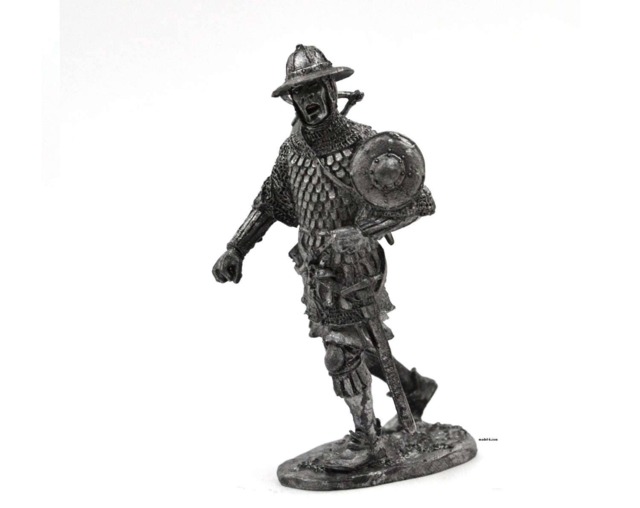 Tin 54mm European Crossbowman 13Th Century Soldier 132 Scale - image 1
