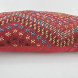 "Kilim Pillow, Wool Kilim Cousin From Anatolia , 30x60 cm, 12""x24" - thumbnail 3