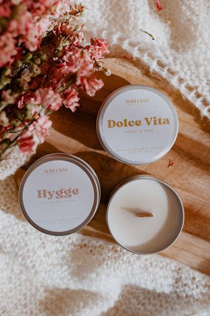 Mini Scented Candle in Aluminum Container, Several Scents To Choose From, 100% Natural Wax, Vegan & Cruelty-Free, cmr-Free Scents - image 1