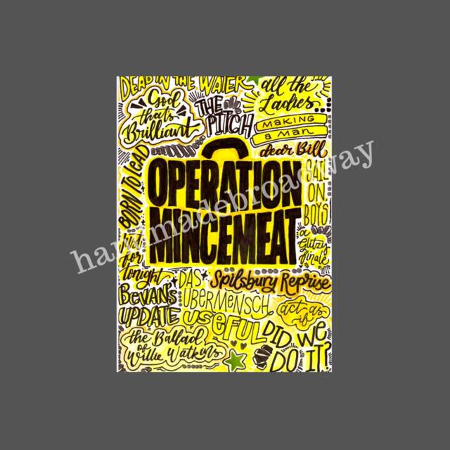 Operation Mincemeat - Musical Theatre Poster, Broadway Wall Art, Lover Gift, Music Home Decor - image 1