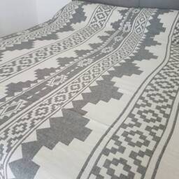 Navajo Motive Bedspread - Aztec Tribal Blankets Bohemian Bedroom Linen Bedcover Housewarming Gift Big Cozy Coverlet - thumbnail 2