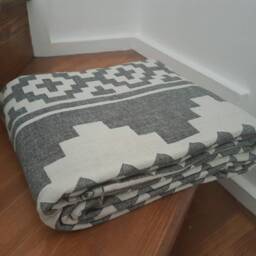 Navajo Motive Bedspread - Aztec Tribal Blankets Bohemian Bedroom Linen Bedcover Housewarming Gift Big Cozy Coverlet - thumbnail 3