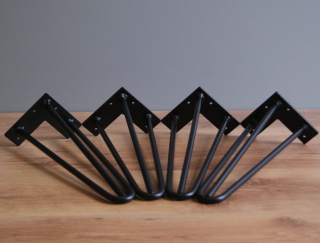 standard 3 Rod Hairpin Legs 10 Mm - 3/8 Inch/All Sizes - Diy, Furniture Feet, Bench - image 1