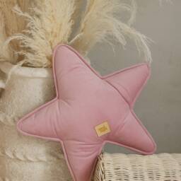 "Velvet Star Pillow ""Soft Pink" - thumbnail 2
