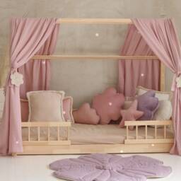 "Velvet Star Pillow ""Soft Pink" - thumbnail 3