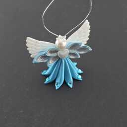 Handcrafted Fabric Angel Christmas Tree Ornament - thumbnail 3
