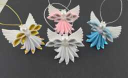 Handcrafted Fabric Angel Christmas Tree Ornament
