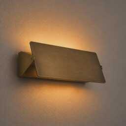 Charlotte Brass Wall Sconce - Solid Light Adjustable Rotating Lamp Mid Century - thumbnail 2