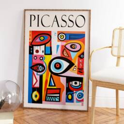 Picasso Abstract Faces Exhibition Poster, Boho Wall Print, Art Decor, Retro Art, Print - thumbnail 2