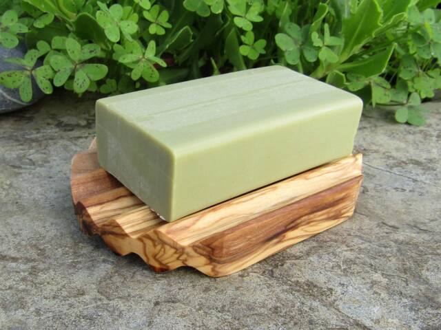 Soap Dish Olive Wood Grooved Oval Tray Wooden Corrugated Handmade Ribbed Bathroom Nature Alentejoazul Portugal Sustainable - image 1