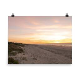 Beach Print, Sunset Kiawah Island Art, Charleston Print, Prints Wall Low Country, Folly Prints, Hilton Head Island Print - thumbnail 1