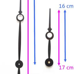 Large Clock Mechanism Hands Hole 16/23 cm For Thick Dial Diy Movement Giant Pendulum Creation Diy - thumbnail 3