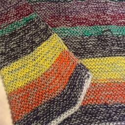 Gray & Bright Squish Bedspread Or Afghan - thumbnail 3