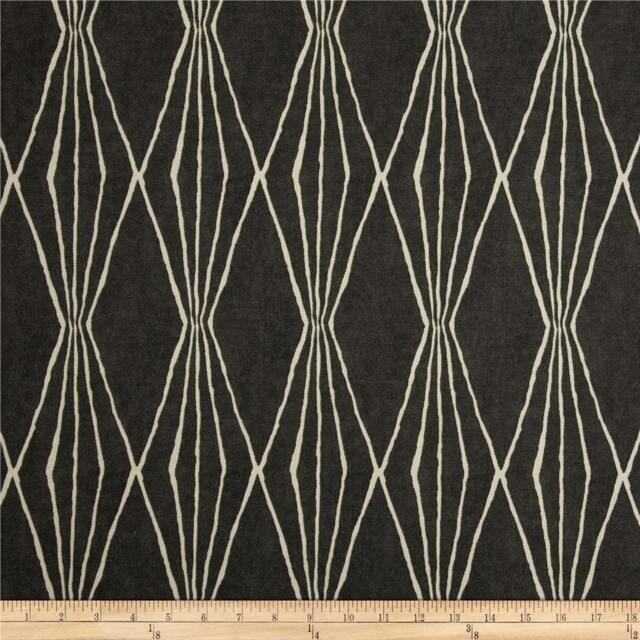"Pair 25"" Or 50"" Wide Robert Allen Handcut Charcoal Rod Pocket Cafe Curtains Panels Drapes 24 63 72 84 96 108 120 132" - image 1