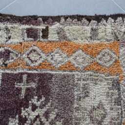 Vintage Berber Moroccan Rug Handwoven Wool Tribal Carpet - 7.6x5.2 Ft - thumbnail 4