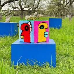 Gigi Parigi Cube/ Cube Seat/ Stool/ Tufted - thumbnail 2