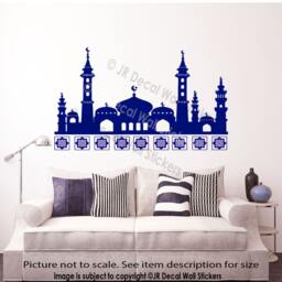 Mosque Islamic Wall Stickers Muslim Art Arabic Patterns Calligraphy Decals Jrd-Qv-41 - thumbnail 2