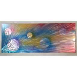 Planet Parade. Abstract Metal Wall Art, Multi Colored, Indoor Outdoor - thumbnail 3