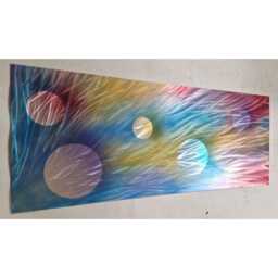 Planet Parade. Abstract Metal Wall Art, Multi Colored, Indoor Outdoor - thumbnail 4