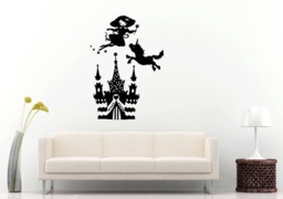 Fairy Magic Wand Tale Story Unicorn Castle Girls Room Wall Sticker Decal Vinyl Mural Decor Art L2383 - thumbnail 1