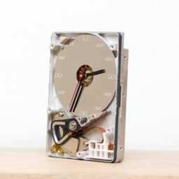 Desk Clock - Recycled Computer Hard Drive Clock, Hdd Gift For Dad, Unique Geek, Graduation - thumbnail 2