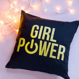 Girl Power Cushion, Scatter Teenage Room Decor, Girls Bedroom Cushion Cover, Gift, Decorative Pillow - thumbnail 2
