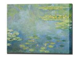 Water Lilies Claude Monet, Canvas Print Home Decor Fine Art Wall Impressionism Ready To Hang - thumbnail 1