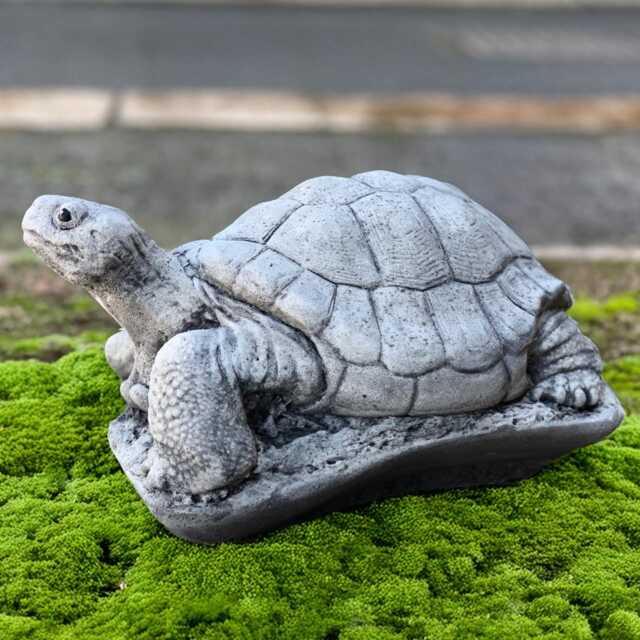 Concrete Turtle Garden Statue Stone Tortoise Yard Figurine Outdoor Animal Sculpture Peaceful Ornament Turtle Lover Gift Handmade Art - image 1