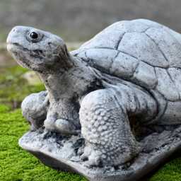 Concrete Turtle Garden Statue Stone Tortoise Yard Figurine Outdoor Animal Sculpture Peaceful Ornament Turtle Lover Gift Handmade Art - thumbnail 3