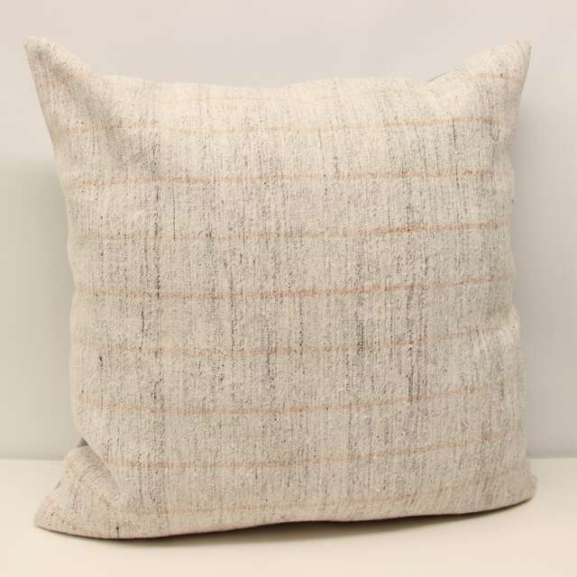 Vintage Kilim Pillow Cover 24x24, Rustic Turkish Home Design - image 1