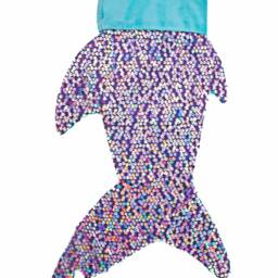I Believe in Mermaids - Shark Tail Christmas Stocking Teal Sharkle - thumbnail 2