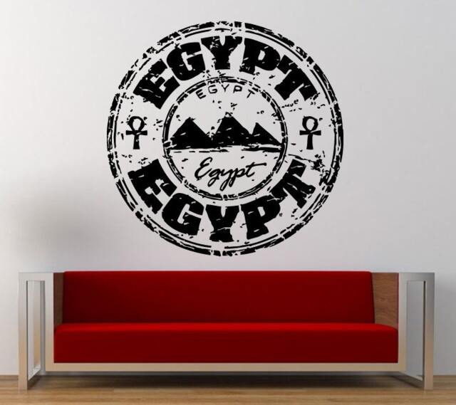 Egypt Stamp Wall Decal Sticker Vinyl Mural Leaving Bedroom Room Home Decor Free Shipping L349 - image 1