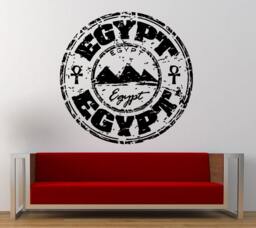 Egypt Stamp Wall Decal Sticker Vinyl Mural Leaving Bedroom Room Home Decor Free Shipping L349 - thumbnail 1