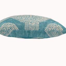 Thibaut Stonington Turquoise Ceylon Collection Cushion Cover Pillow Double Sided - thumbnail 3