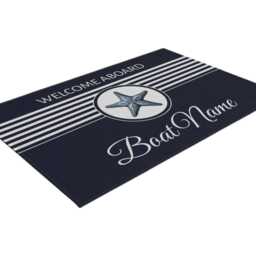 starfish, Nautical Rug, Boat Mat, Enthusiast Gift, Coastal Decor, Custom Name Mat, Yacht Life, Summer Vibe, Personalized Gift - thumbnail 3