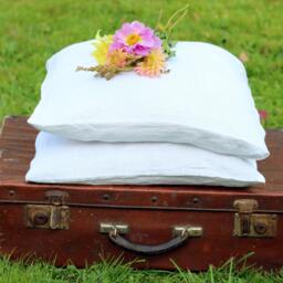 Set Of 2 Natural Linen Pillow Shams, Soft Pillowcases - thumbnail 3