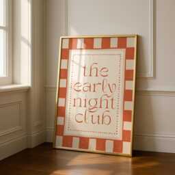 Orange Bedroom Print - Early Night Above Bed Poster Funny Bedroom Decor - thumbnail 3