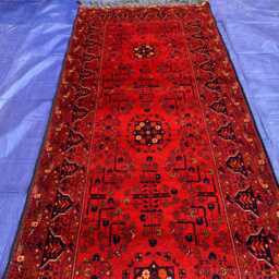 Vintage Bukhara Runner Rug 3x10 Ft Handmade Wool Hallway Carpet - thumbnail 4