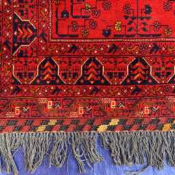 Vintage Bukhara Runner Rug 3x10 Ft Handmade Wool Hallway Carpet - thumbnail 3