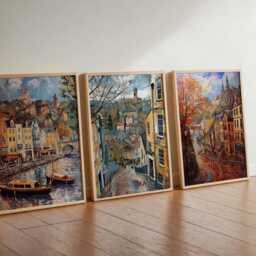 Set Of 3 Bristol Posters, England Wall Art, UK Travel Prints, City Poster Set, Home Decor, Clifton Suspension Bridge Gift - thumbnail 2