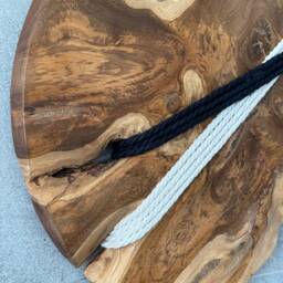 Teak Root Wall Hanging Set 2 Boho Fiber Art Decor - thumbnail 3