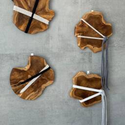 Teak Root Wall Hanging Set 2 Boho Fiber Art Decor - thumbnail 4
