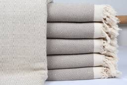 Blanket, Turkish Blanket, Throw, Brown Diamond Blankets, Bed Cover Organic Cotton Towels, 79x90 Towel, Hotel Blanket, Iso-Nfs-Pk