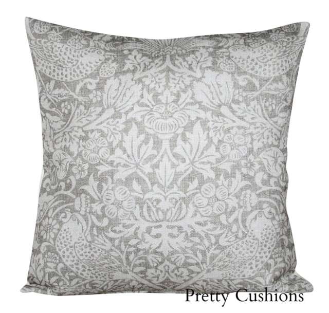 William Morris Strawberry Thief Pure Cushion Cover