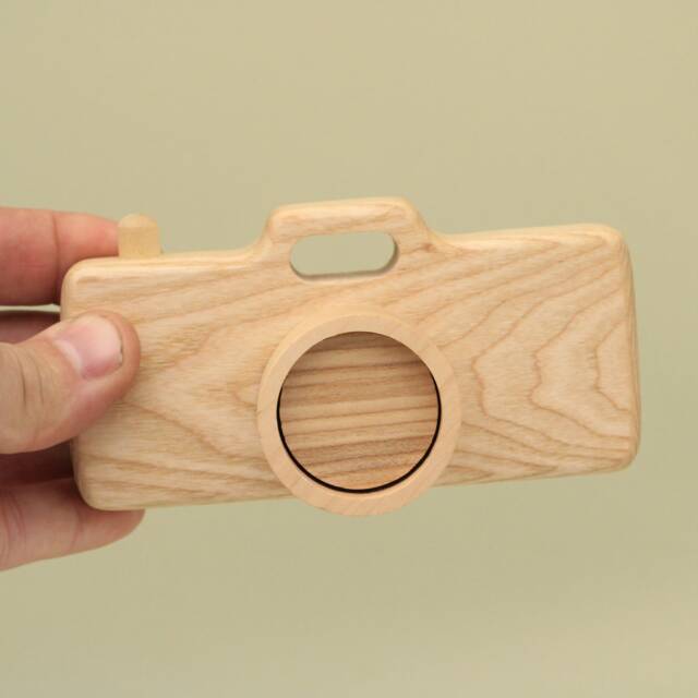 Handmade Wooden Toy Camera - Montessori Inspired, Imaginative Play - image 1