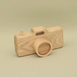 Handmade Wooden Toy Camera - Montessori Inspired, Imaginative Play - thumbnail 2